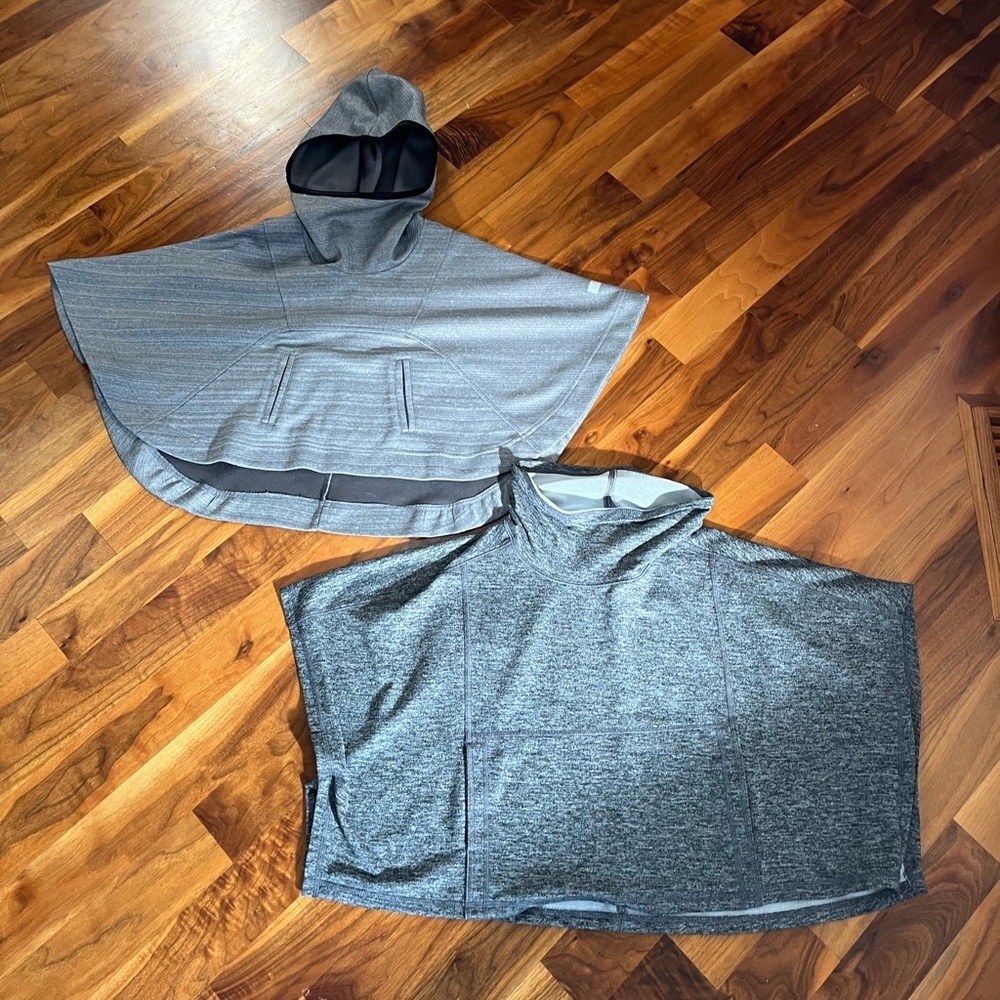 Zella poncho w/ hood & Z by Zella Girl Gray Poncho w/ Cowl Neck